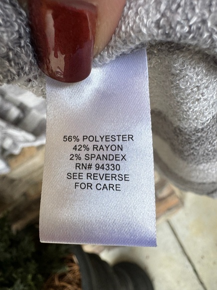 t/o sweaters- grey on grey light cardigan-size small - Picture 3 of 8